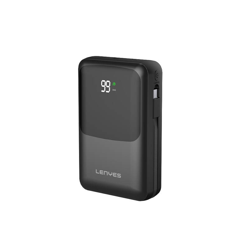 Lenyes PW223D Dijital LED Göstergeli Kablosuz Şarj Özellikli Type-C ve Lightning Kablolu Powerbank 22.5W 20.000mAh - 3