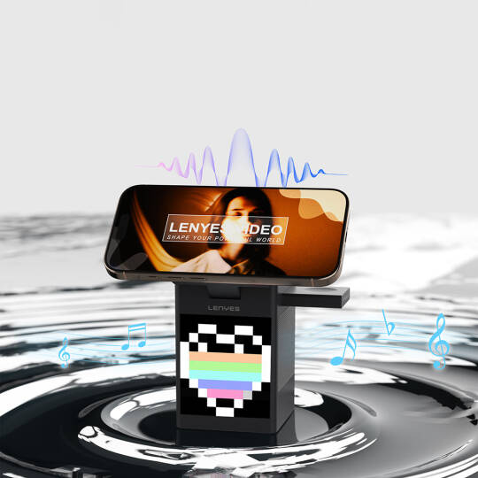Lenyes PW320 Qi2 Şarj Teknolojili Alarmlı Bluetooth Speaker Özellikli Telefon&Akıllı Saat&Kulaklık 15W 6in1 Kablosuz Şarj Standı - 7