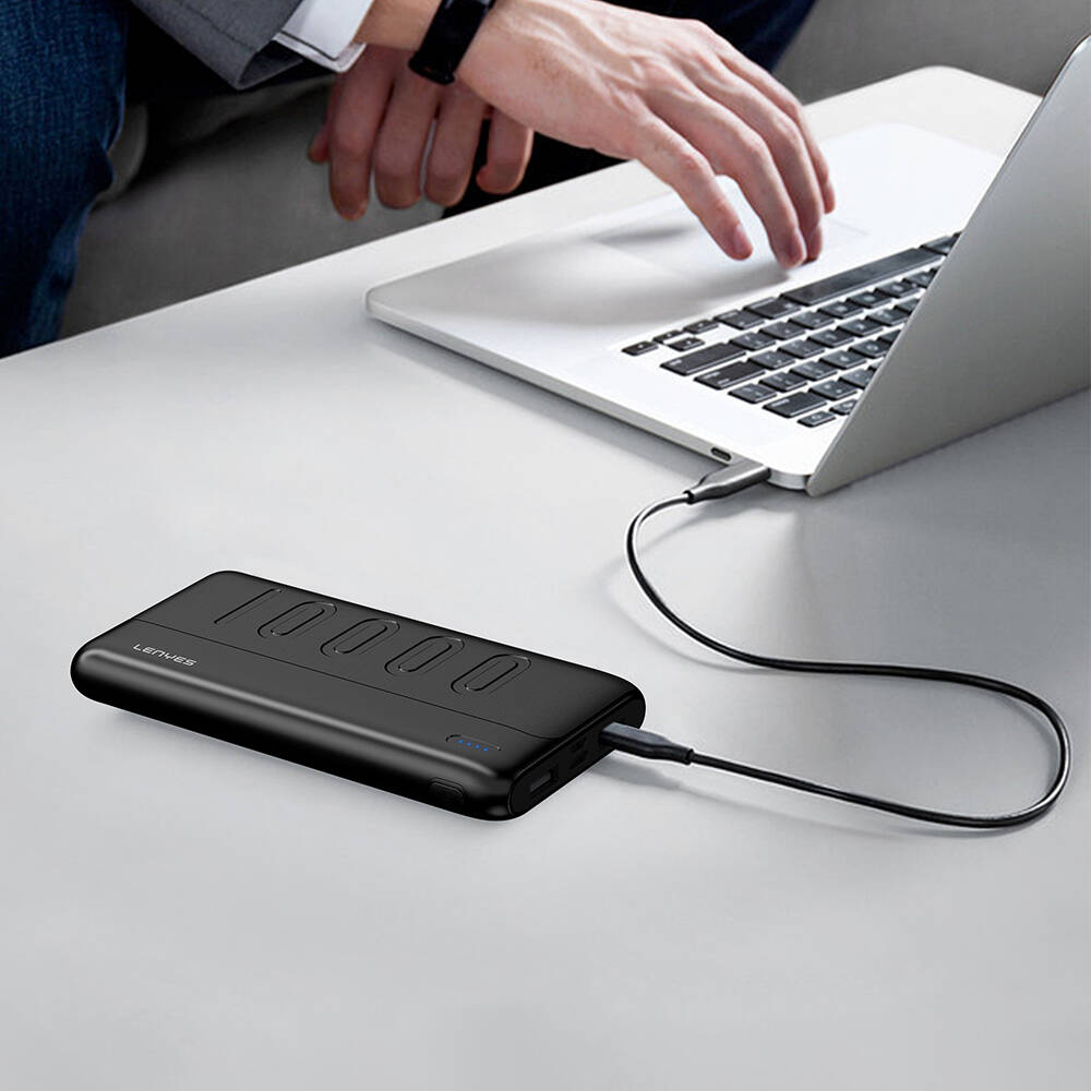 Lenyes PX135P Led Işık Göstergeli Taşınabilir Powerbank 10W 10000mAh - 4
