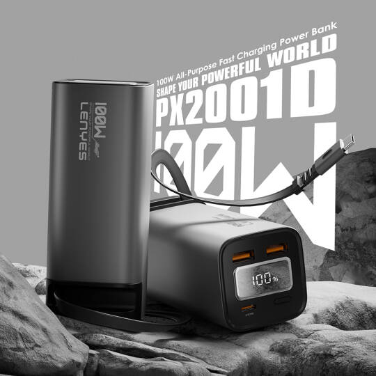 Lenyes PX2001D Hızlı Şarj Özellikli Dijital LED Göstergeli Taşınabilir Powerbank 100W 20000mAh - 3