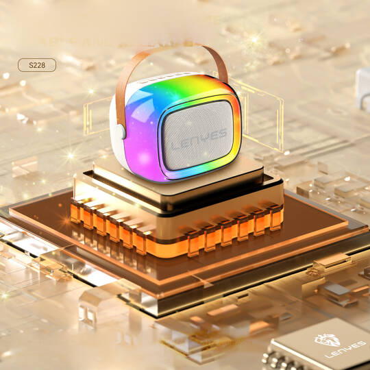 Lenyes S228 RGB Işıklı Askılı Mikrofonlu Bluetooth Speaker Hoparlör v5.3 - 6