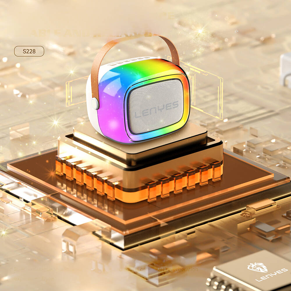 Lenyes S228 RGB Işıklı Askılı Mikrofonlu Bluetooth Speaker Hoparlör v5.3 - 6