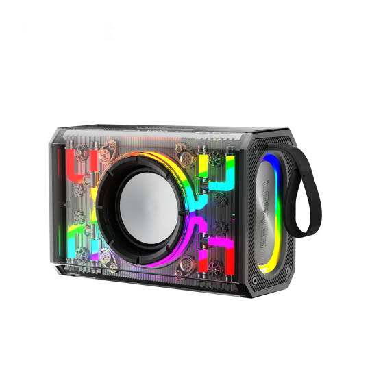 Lenyes S843 RGB Led Işıklı Taşınabilir TWS Bluetooth Hoparlör v5.3 20W - 1