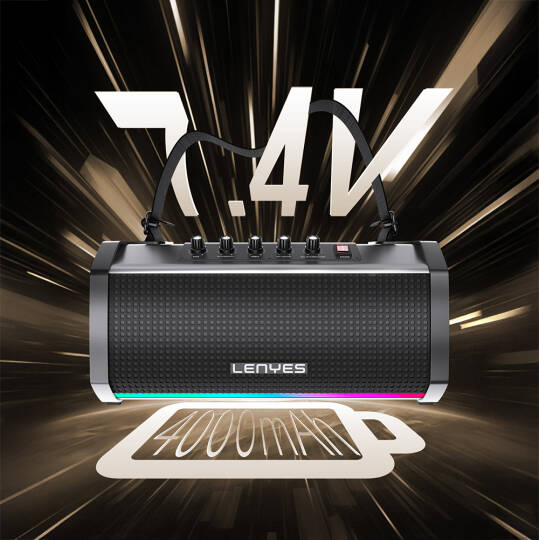 Lenyes S863 RGB Led Işıklı Mikrofonlu TWS Bluetooth Speaker Hoparlör v5.3 - 6