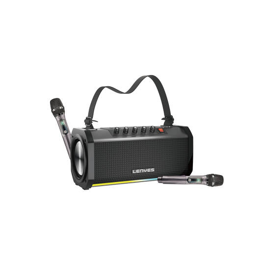 Lenyes S863 RGB Led Işıklı Mikrofonlu TWS Bluetooth Speaker Hoparlör v5.3