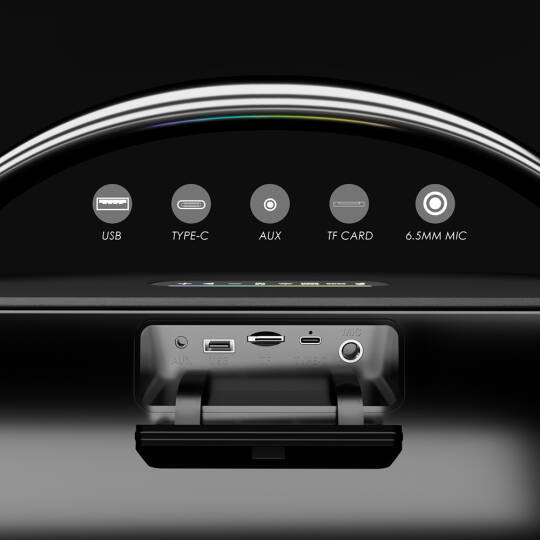 Lenyes S869 RGB Işıklı Çift Mikrofonlu Taşınabilir Bluetooth Hoparlör v5.3 - 9