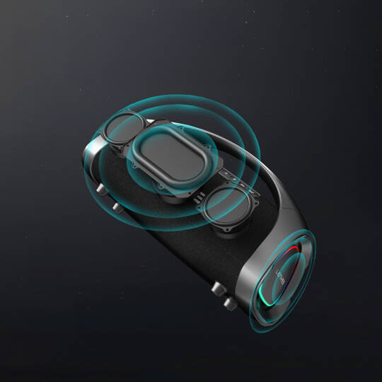 Lenyes S873 RGB Işıklı Taşınabilir Kumandalı&Mikrofonlu TWS Bluetooth Speaker Hoparlör v5.3 - 9