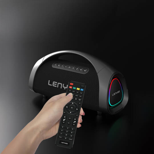 Lenyes S873 RGB Işıklı Taşınabilir Kumandalı&Mikrofonlu TWS Bluetooth Speaker Hoparlör v5.3 - 12