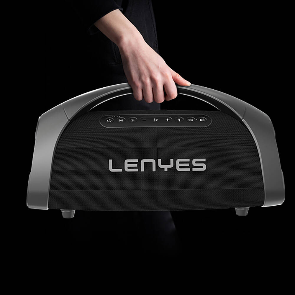 Lenyes S873 RGB Işıklı Taşınabilir Kumandalı&Mikrofonlu TWS Bluetooth Speaker Hoparlör v5.3 - 13