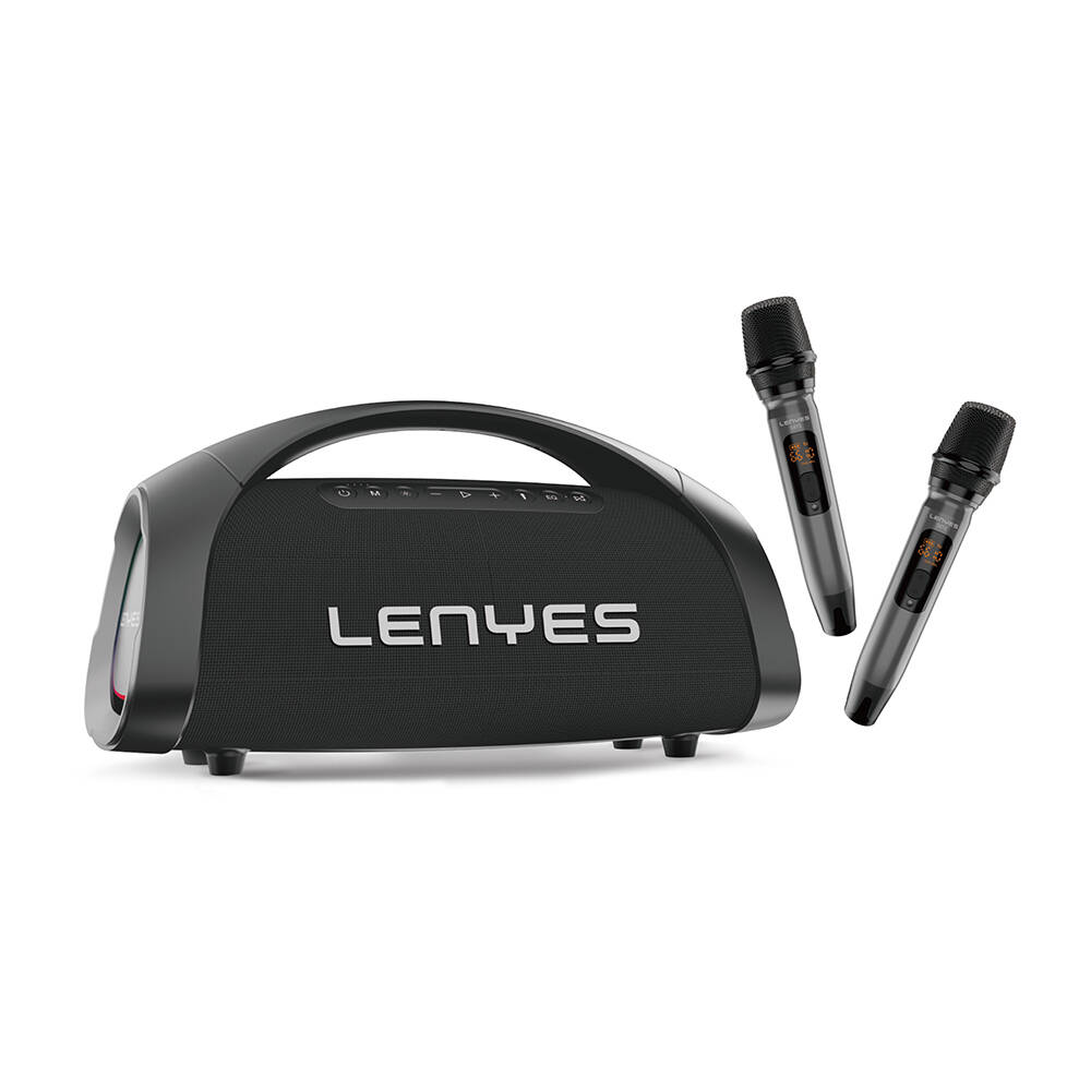 Lenyes S873 RGB Işıklı Taşınabilir Kumandalı&Mikrofonlu TWS Bluetooth Speaker Hoparlör v5.3 - 1