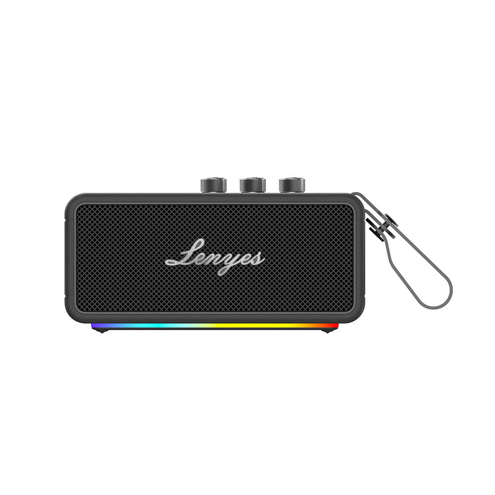 Lenyes S876 Supreme Serisi RGB Işıklı Taşınabilir Su Geçirmez TWS Bluetooth Hoparlör v5.3 45W - 3