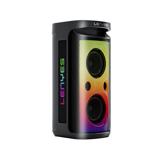 Lenyes S883 Su Geçirmez Tekerlekli Mikrofonlu Çoklu Giriş RGB Işıklı TWS Karaoke FM Bluetooth Hoparlör v5.3 360W - 3