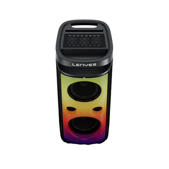 Lenyes S883 Su Geçirmez Tekerlekli Mikrofonlu Çoklu Giriş RGB Işıklı TWS Karaoke FM Bluetooth Hoparlör v5.3 360W - 5