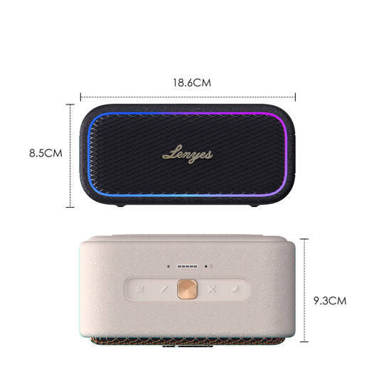 Lenyes S891 RGB Işıklı Taşınabilir Su Geçirmez OTG-TWS Bluetooth Hoparlör v5.3 80W - 7