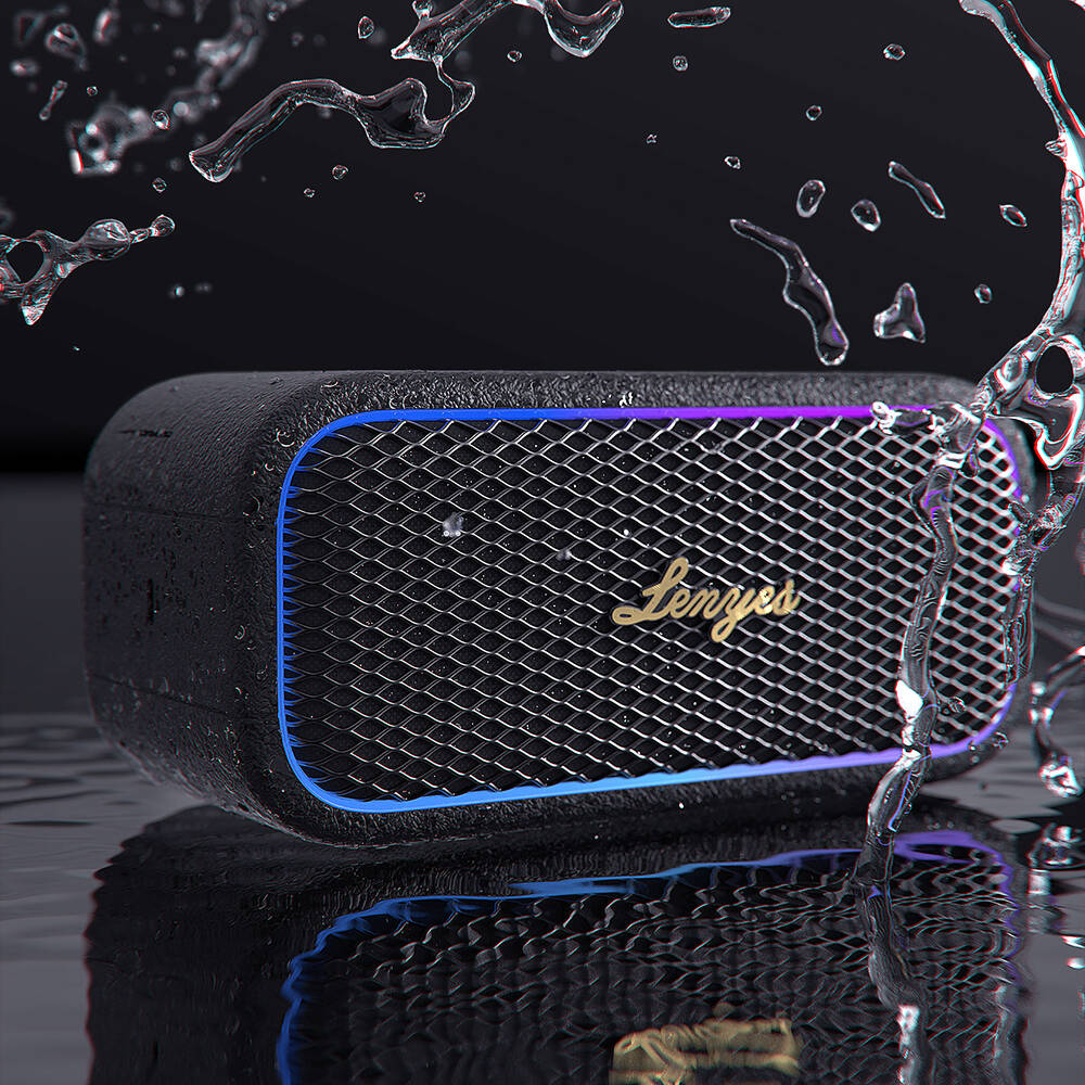 Lenyes S891 RGB Işıklı Taşınabilir Su Geçirmez OTG-TWS Bluetooth Hoparlör v5.3 80W - 9