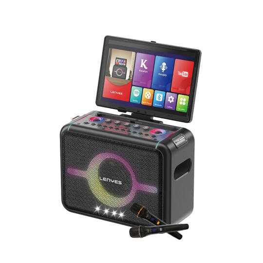Lenyes S892 RGB Işıklı Mikrofonlu Dokunmatik Ekranlı Taşınabilir TWS Bluetooth Speaker Hoparlör v5.3 300W - 2