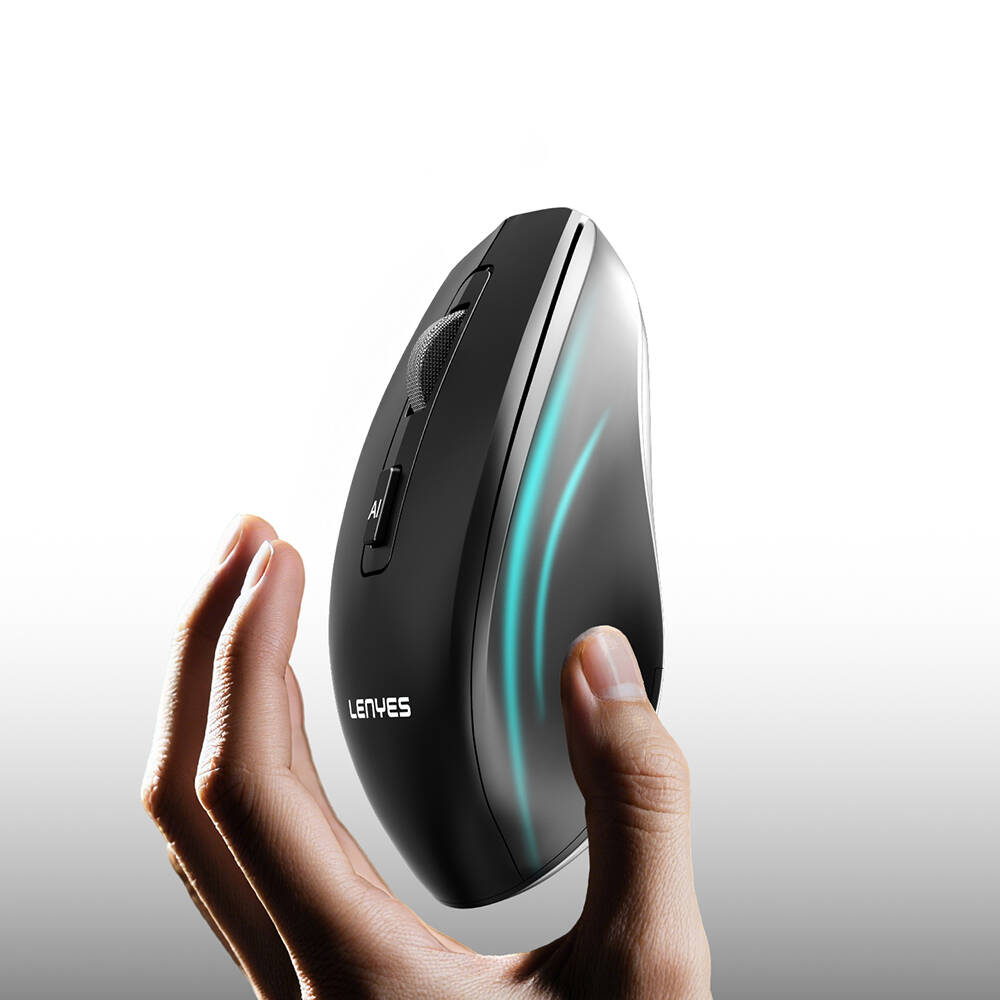 Lenyes WS106 Yapay Zeka Destekli Ergonomik Çift Bluetooth Bağlantılı 2.4G Kablosuz Mouse 1200 DPI - 5