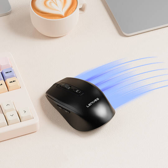 Lenyes WS106 Yapay Zeka Destekli Ergonomik Çift Bluetooth Bağlantılı 2.4G Kablosuz Mouse 1200 DPI - 7