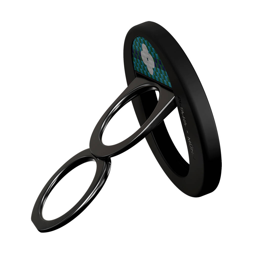 Pitaka Aramid Fiber Flora in Grid Serisi MagEZ Grip 3 Magnetik Ring Stand Telefon Tutucu - 7