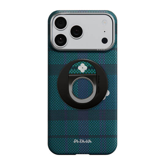 Pitaka Aramid Fiber Flora in Grid Serisi MagEZ Grip 3 Magnetik Ring Stand Telefon Tutucu - 10