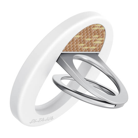 Pitaka Aramid Fiber Glints of Gold Serisi MagEZ Grip 3 Magnetik Ring Stand Telefon Tutucu - 2