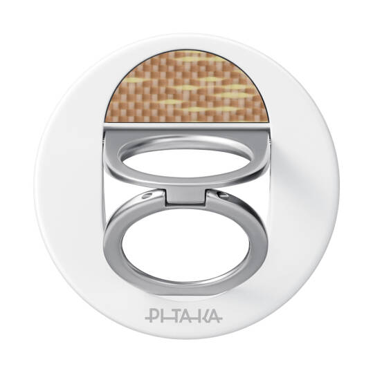 Pitaka Aramid Fiber Glints of Gold Serisi MagEZ Grip 3 Magnetik Ring Stand Telefon Tutucu - 3