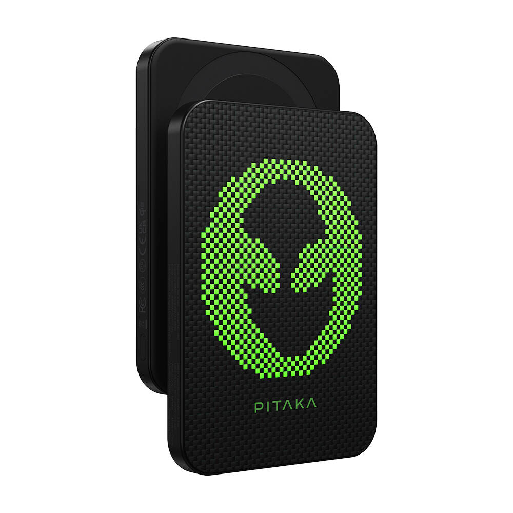 Pitaka Tactile Woven Qi2 Şarj Teknolojili Aramid Fiber M-Safe Powerbank 15W 5000mAh - 12