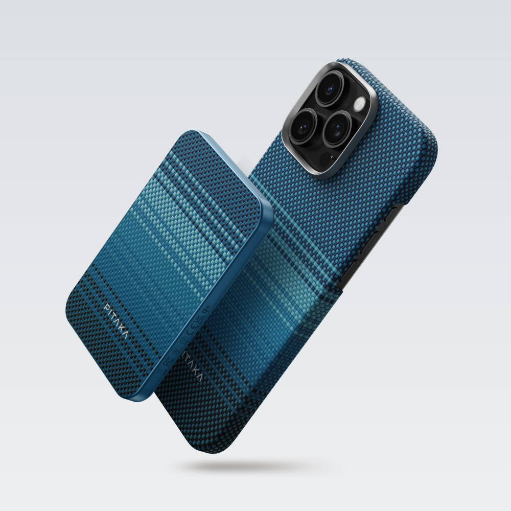 Pitaka Tactile Woven Qi2 Şarj Teknolojili Aramid Fiber M-Safe Powerbank 15W 5000mAh - 18