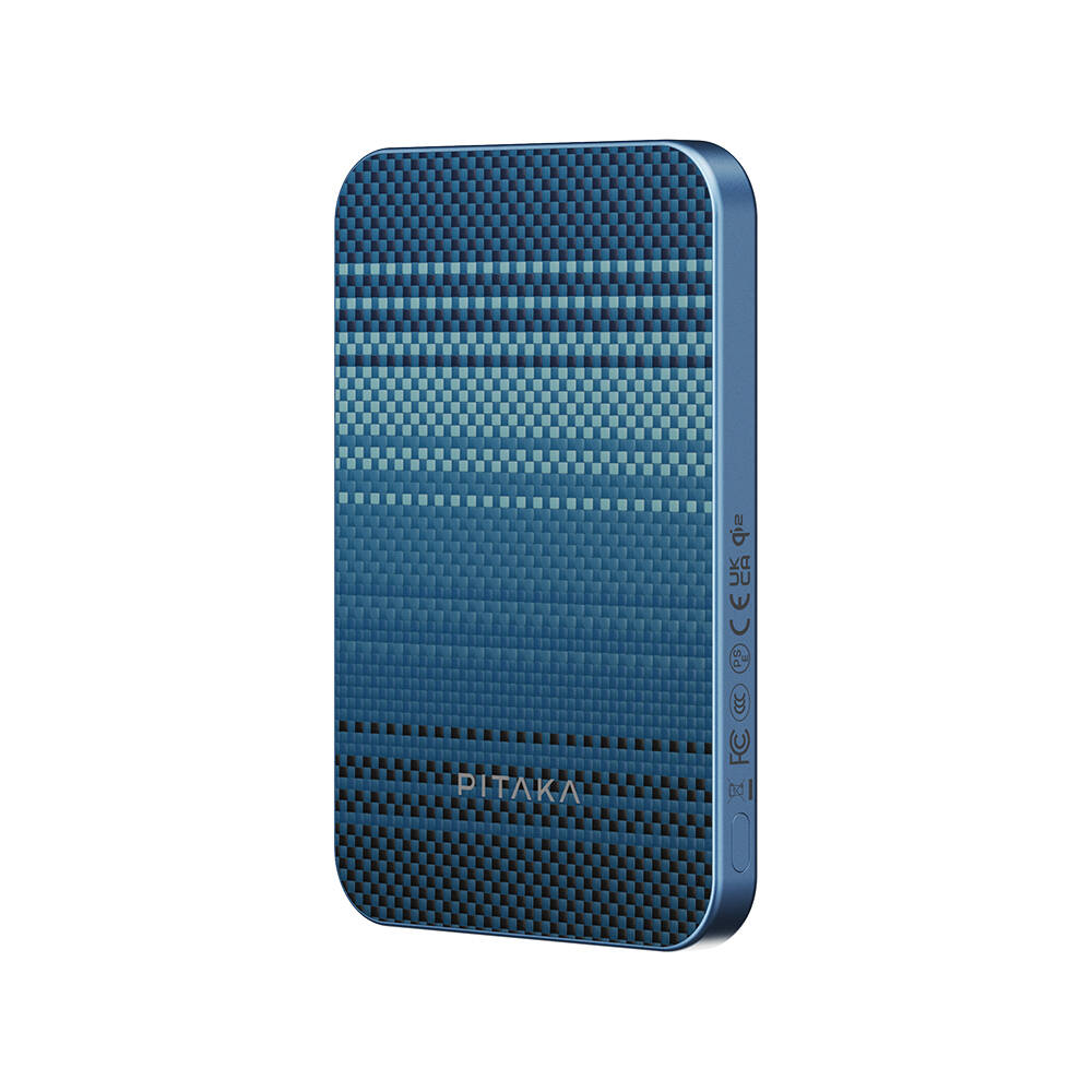 Pitaka Tactile Woven Qi2 Şarj Teknolojili Aramid Fiber M-Safe Powerbank 15W 5000mAh - 4