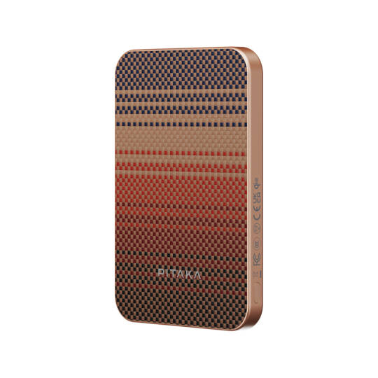 Pitaka Tactile Woven Qi2 Şarj Teknolojili Aramid Fiber M-Safe Powerbank 15W 5000mAh - 3