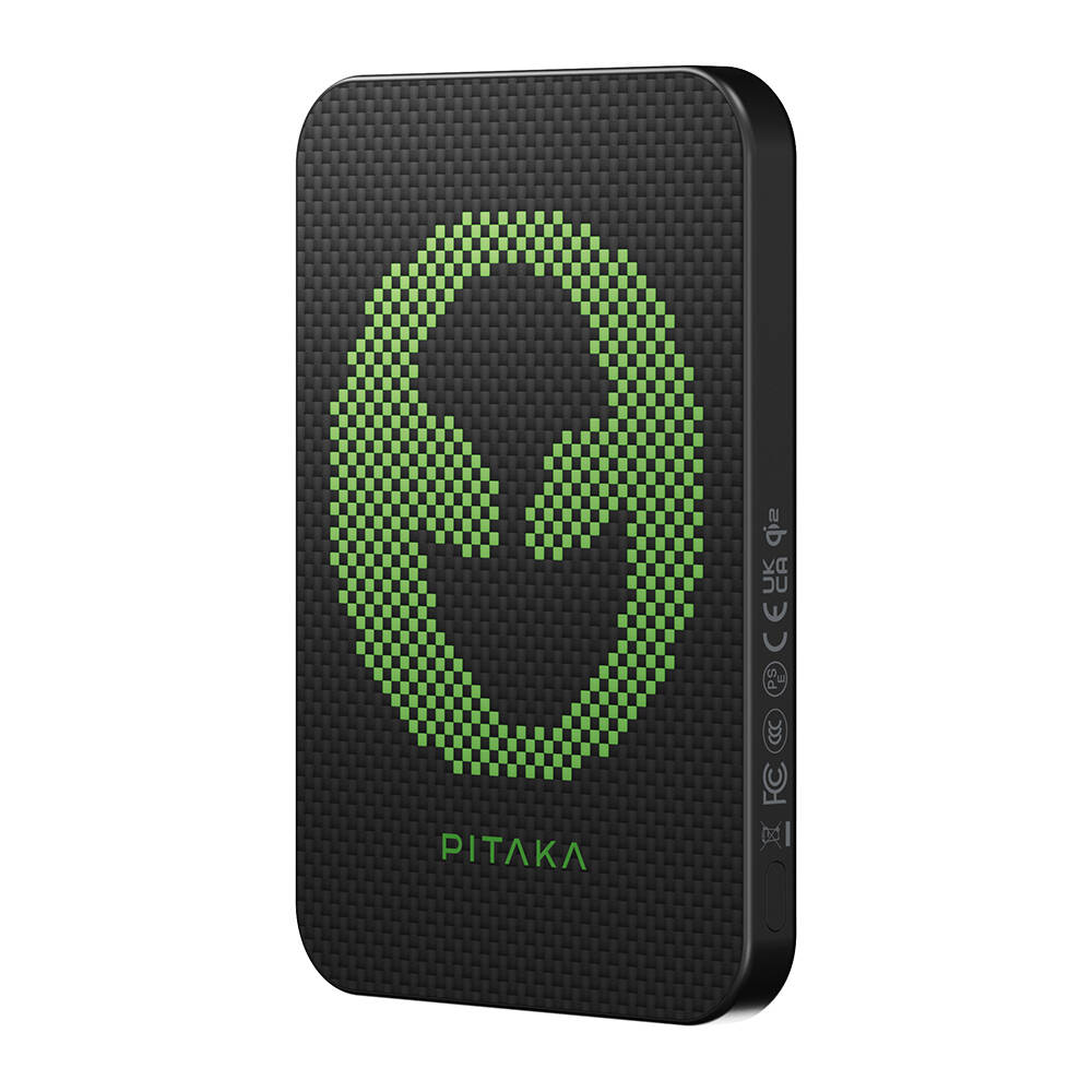 Pitaka Tactile Woven Qi2 Şarj Teknolojili Aramid Fiber M-Safe Powerbank 15W 5000mAh - 2