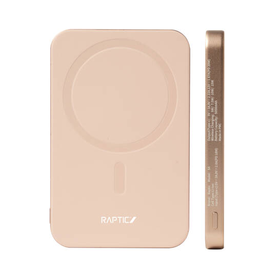 Raptic S4 Aramid-Skin M-safe Şarj Özellikli Ultra İnce Powerbank 15W 5000mAh - 5