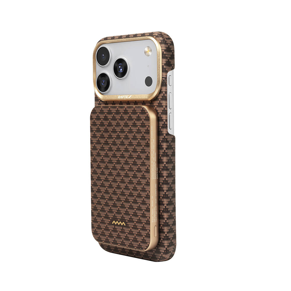 Raptic S4 Aramid-Skin M-safe Şarj Özellikli Ultra İnce Powerbank 15W 5000mAh - 8