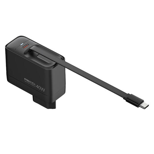 Recci RC102E GaN Teknolojili Hızlı Şarj Başlığı USB-A to Type-C PD 40W Type-C Kablolu Şarj Seti - 9