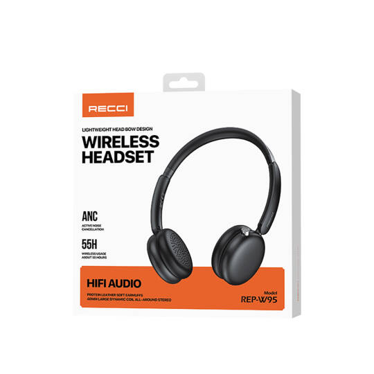 Recci REP-W95 ANCENC Özellikli Hi-Fi Ses Kaliteli Kulak Üstü Bluetooth v5.3 Kulaklık - 13