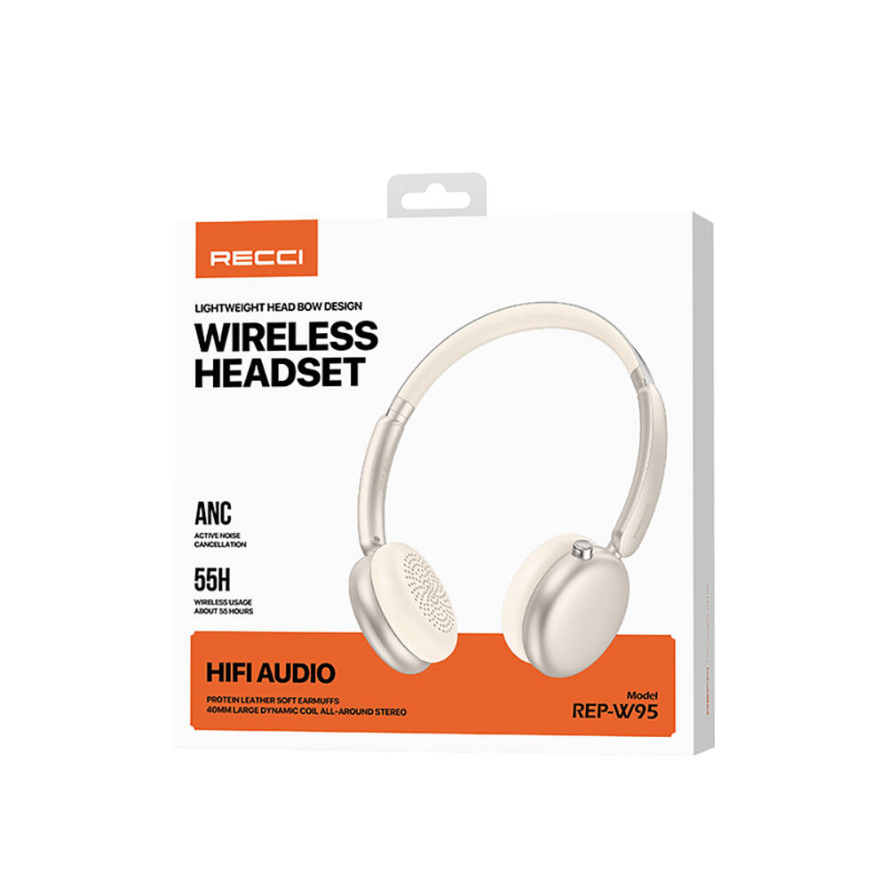 Recci REP-W95 ANCENC Özellikli Hi-Fi Ses Kaliteli Kulak Üstü Bluetooth v5.3 Kulaklık - 14