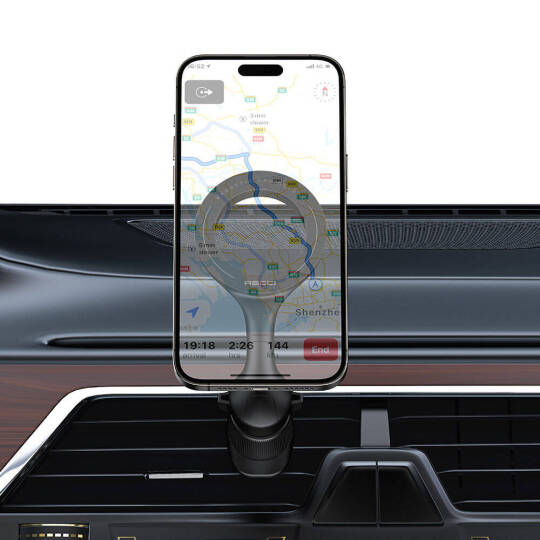 Recci RHO-C42 M-safe Magnetik 360° Dönebilen Havalandırma Tasarım Araç Telefon Tutucu - 5