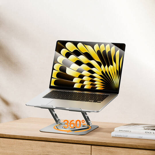 Recci RHO-M25 360 Derece Dönebilen Katlanabilir Laptop Standı - 7