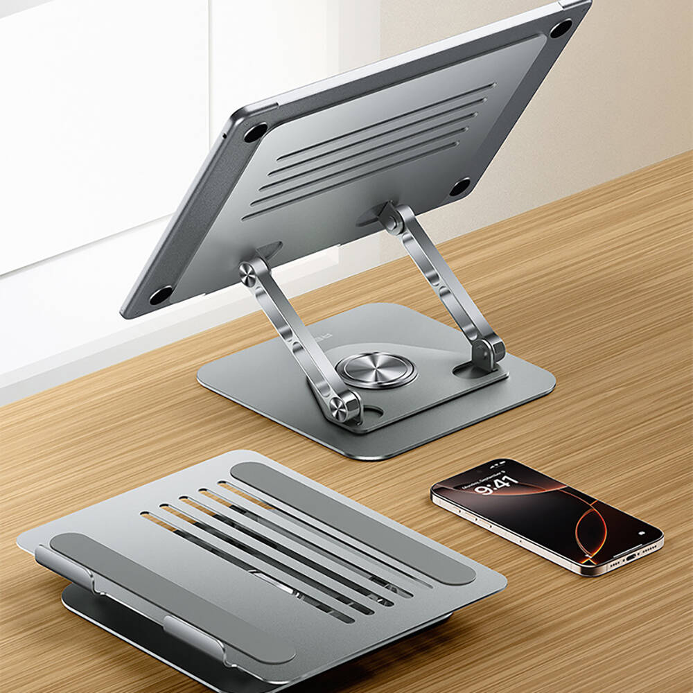 Recci RHO-M25 360 Derece Dönebilen Katlanabilir Laptop Standı - 10
