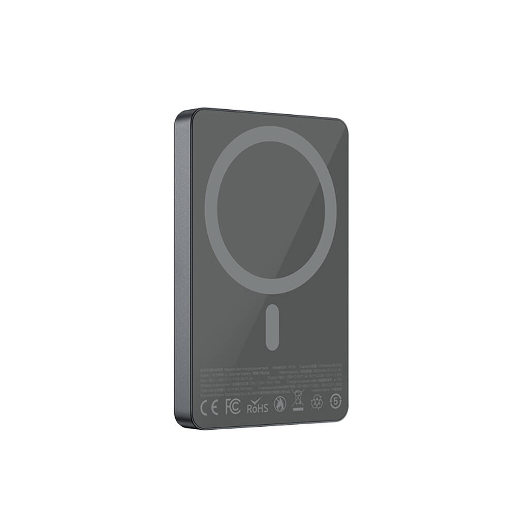 Recci RP35 PD 20W Led Göstergeli Hızlı Şarj Özellikli Wireless Powerbank 15W 10000mAh - 11