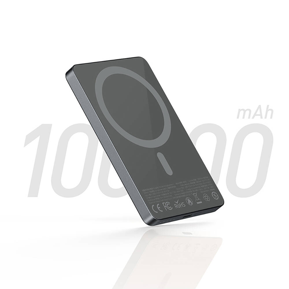 Recci RP35 PD 20W Led Göstergeli Hızlı Şarj Özellikli Wireless Powerbank 15W 10000mAh - 19