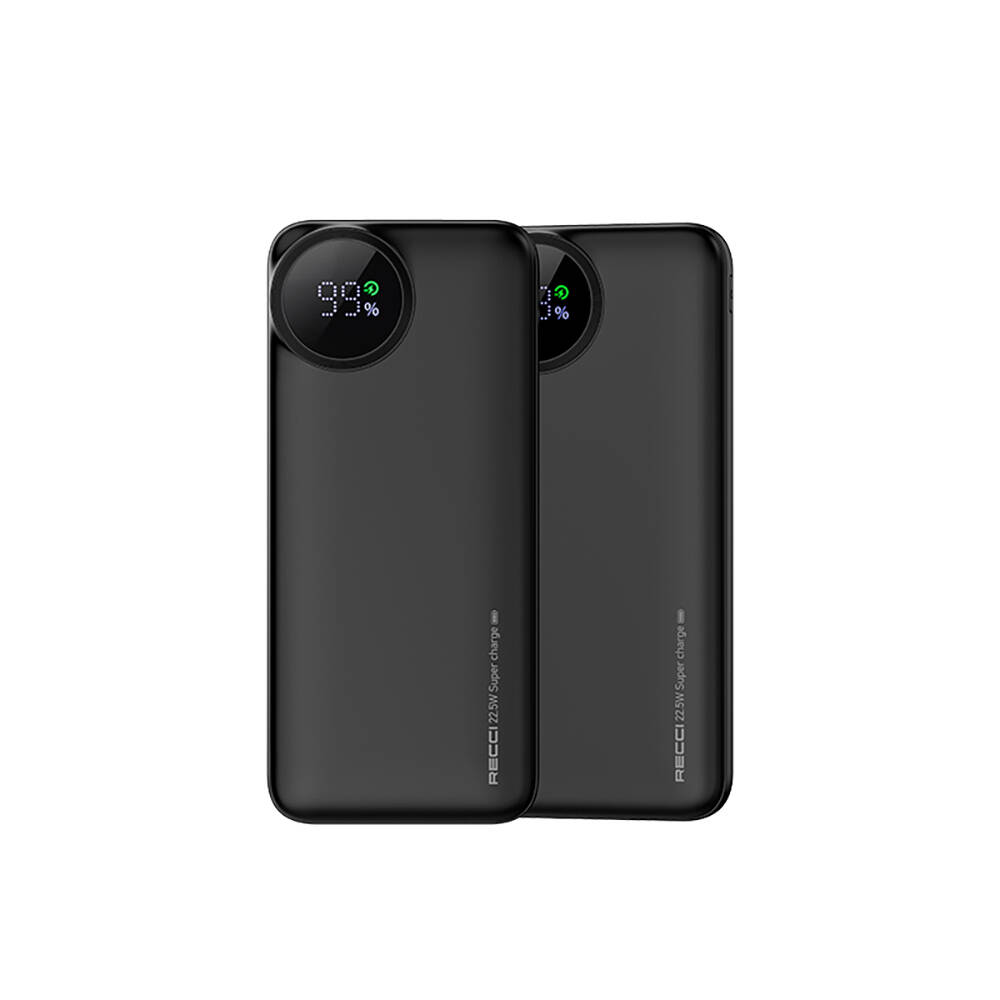 Recci RPB-P48 PD 20W Dijital LED Göstergeli Hızlı Şarj Özellikli Taşınabilir Powerbank 22.5W 10000mAh - 4