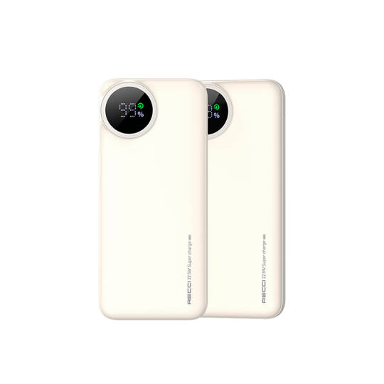 Recci RPB-P48 PD 20W Dijital LED Göstergeli Hızlı Şarj Özellikli Taşınabilir Powerbank 22.5W 10000mAh - 5