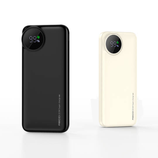 Recci RPB-P48 PD 20W Dijital LED Göstergeli Hızlı Şarj Özellikli Taşınabilir Powerbank 22.5W 10000mAh - 8
