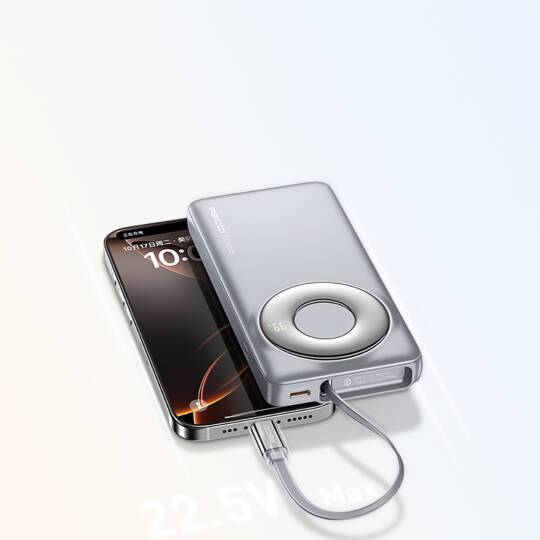 Recci RPB-P58 PD Hızlı Şarj Özellikli Type-C Kablolu Powerbank 22.5W 10.000mAh - 4