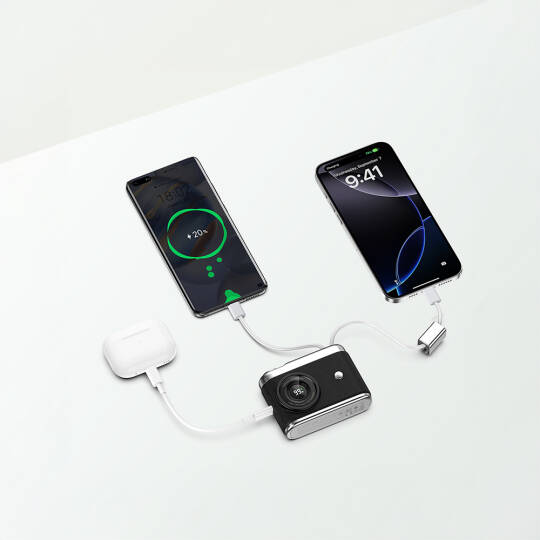 Recci RPB-P66 PD 20W Hızlı Şarj Özellikli Type-C & lightning Kablolu Powerbank 22.5W 10.000mAh - 6