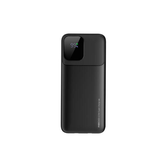 Recci RPB-P67 PD 20W Dijital LED Göstergeli Hızlı Şarj Özellikli Type-C ve Lightning Kablolu Powerbank 22.5W 10000mAh - 2