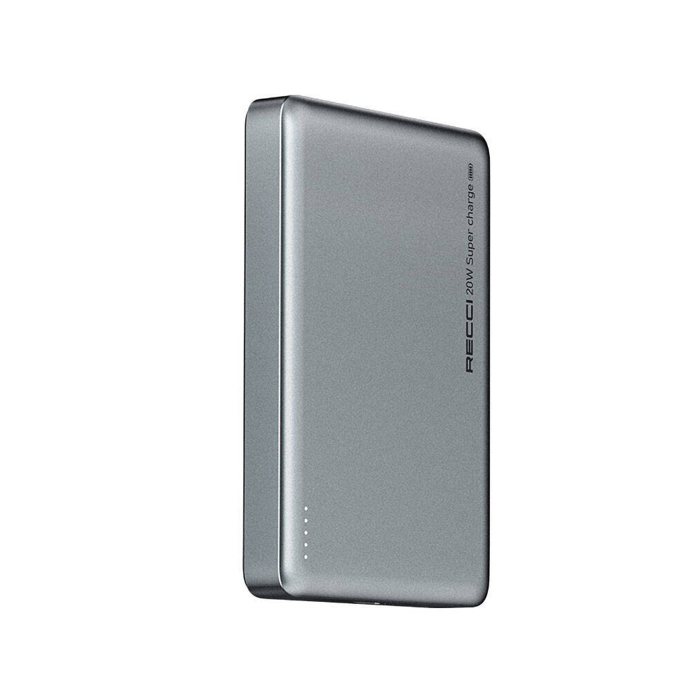 Recci RPB-W26 Armor Serisi Ultra İnce PD 20W Hızlı Şarj Özellikli Wireless Powerbank 15W 10000mAh - 7