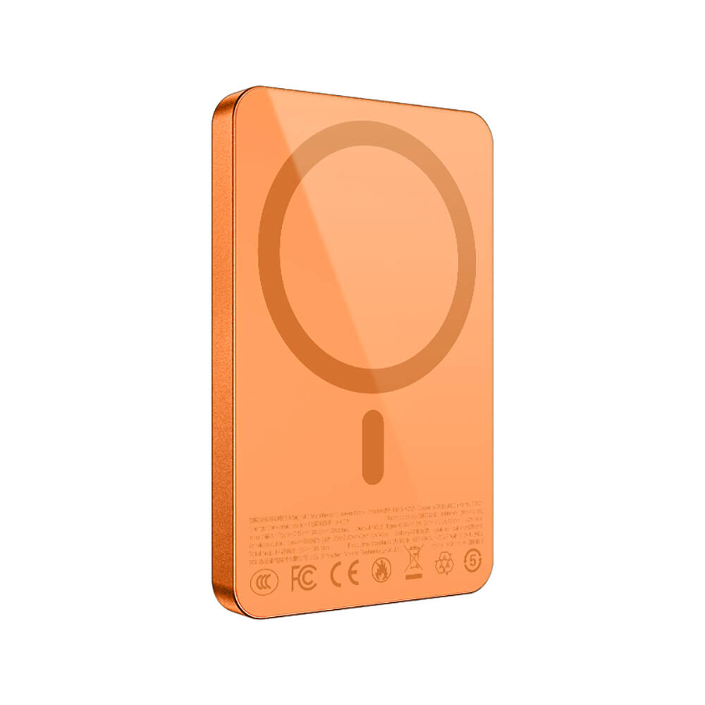 Recci RPB-W35 Ultra İnce PD 20W Hızlı Şarj Özellikli Wireless Powerbank 15W 5000mAh - 8