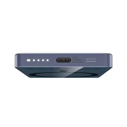 Recci RPB-W35 Ultra İnce PD 20W Hızlı Şarj Özellikli Wireless Powerbank 15W 5000mAh - 5